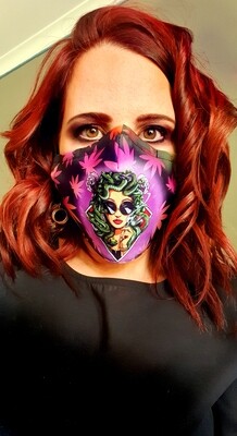 Pink Medusa Sublimation Mask