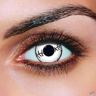 White Stitch Contact Lens