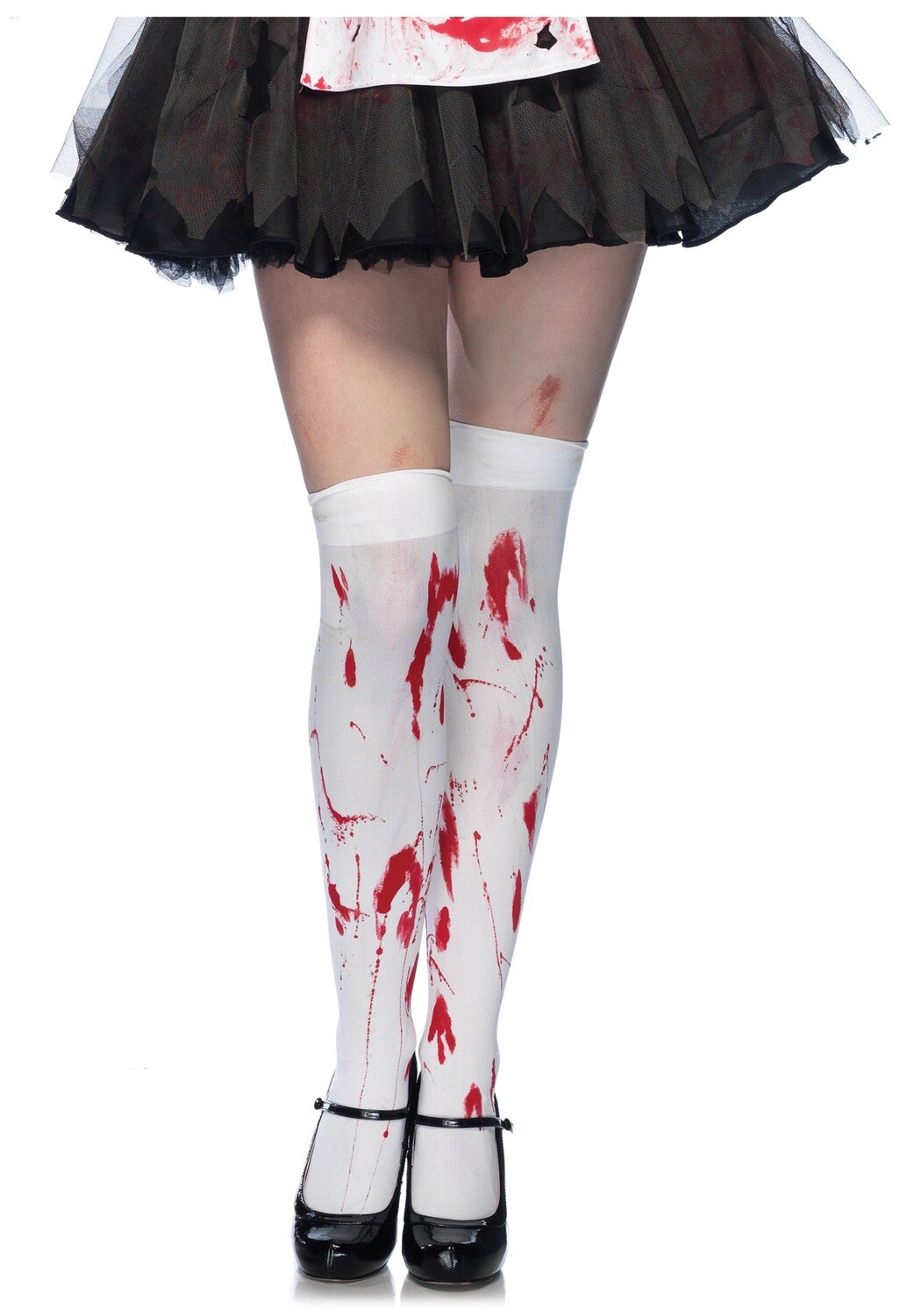 Blood Splatter Thigh High Stocking