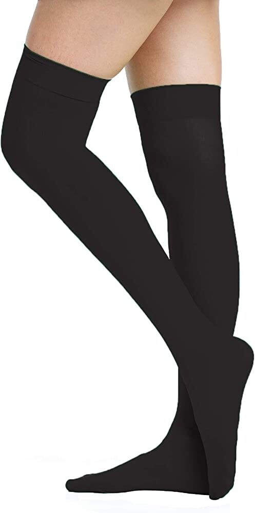 Black Thigh High Stockings