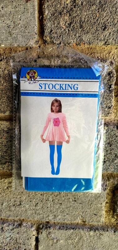 Kiddies Blue Thigh High Stocking