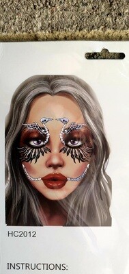 Skeleton Bird Face Sticker Set