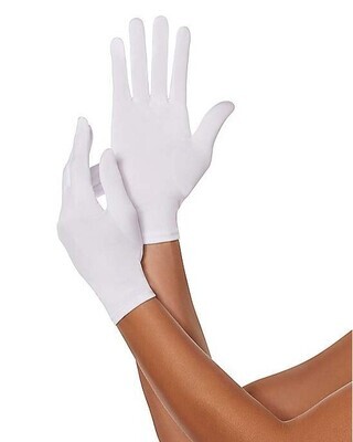 Short White Gloves