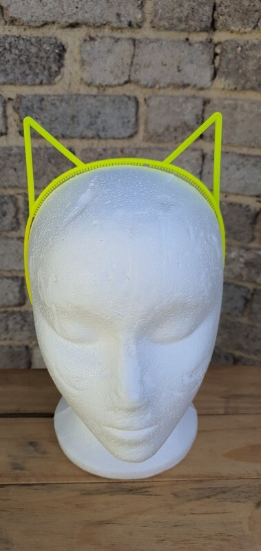 Neon Yellow Cat Ears