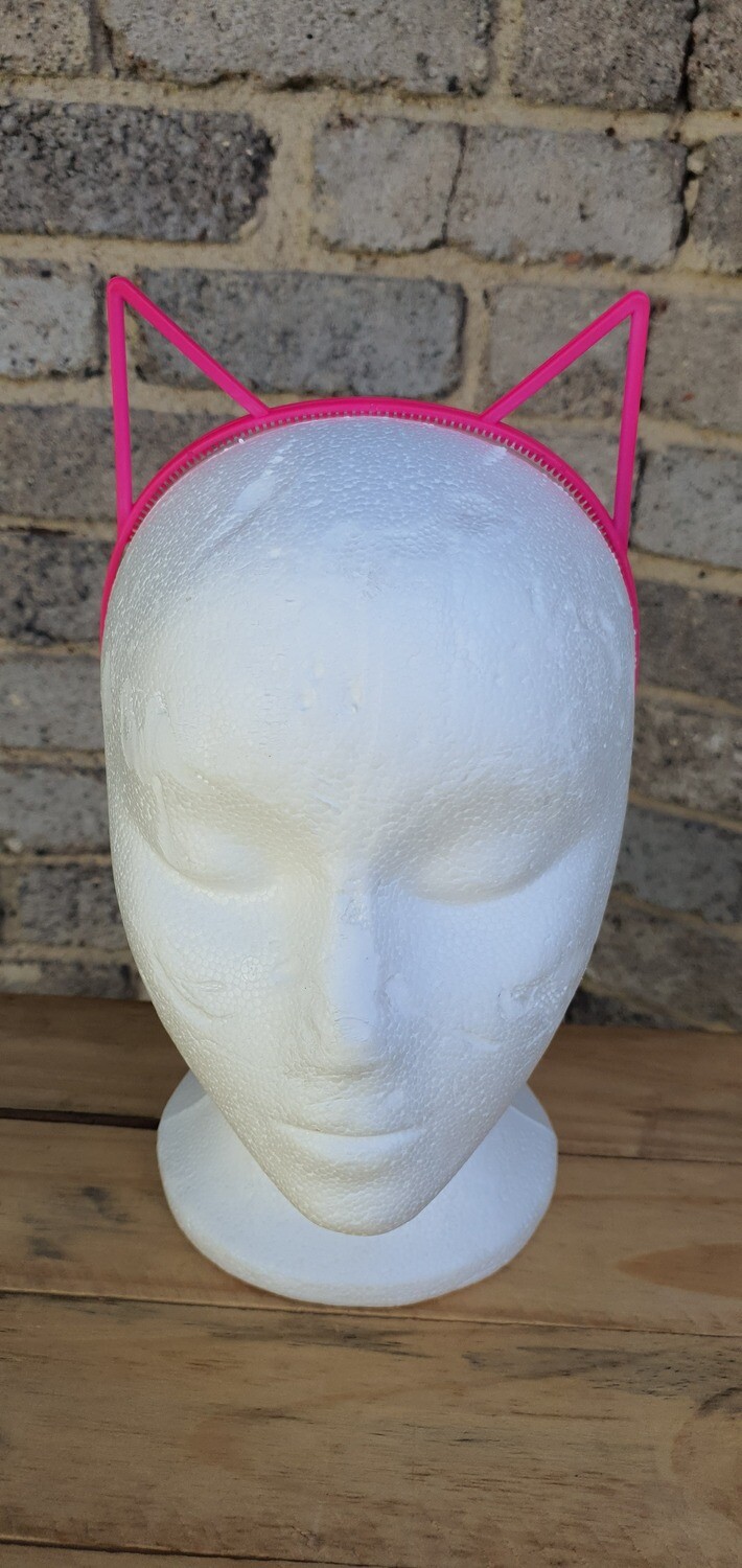 Neon Pink Cat Ears