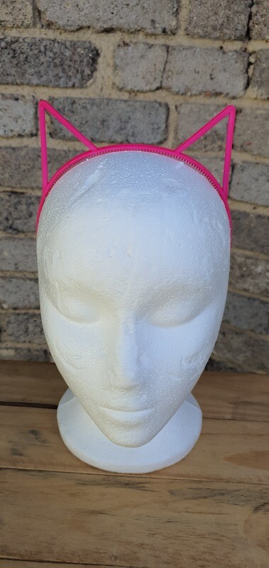 Neon Pink Cat Ears