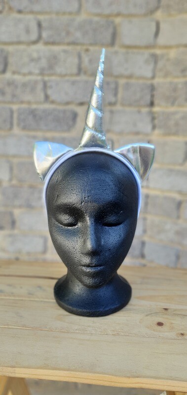 Silver Unicorn Horn and Ears