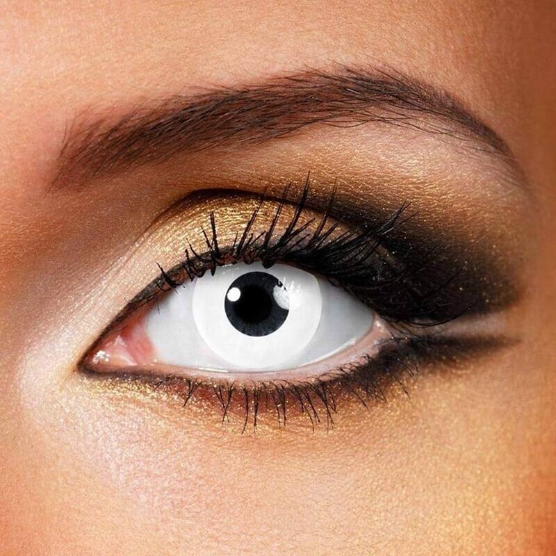 Plain White Contact Lens