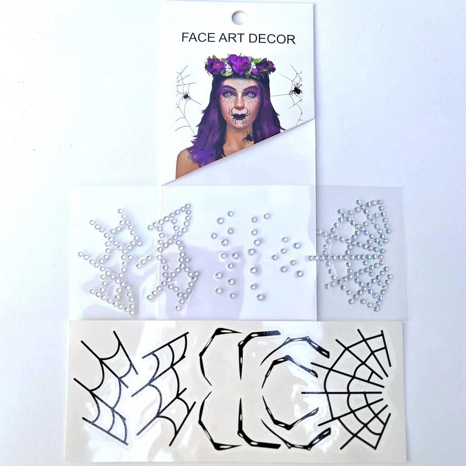 Spider Web Rhinestone Set