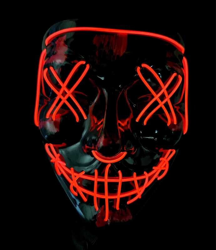 Light up  the Purge Mask Orange