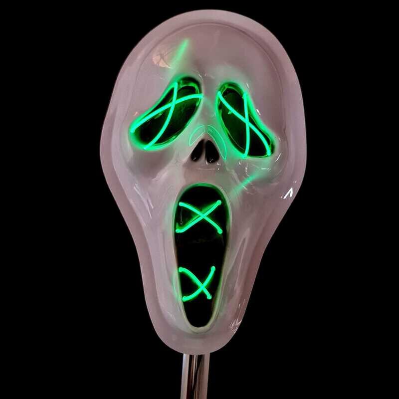 Ghost Face Light up Scream Mask Green