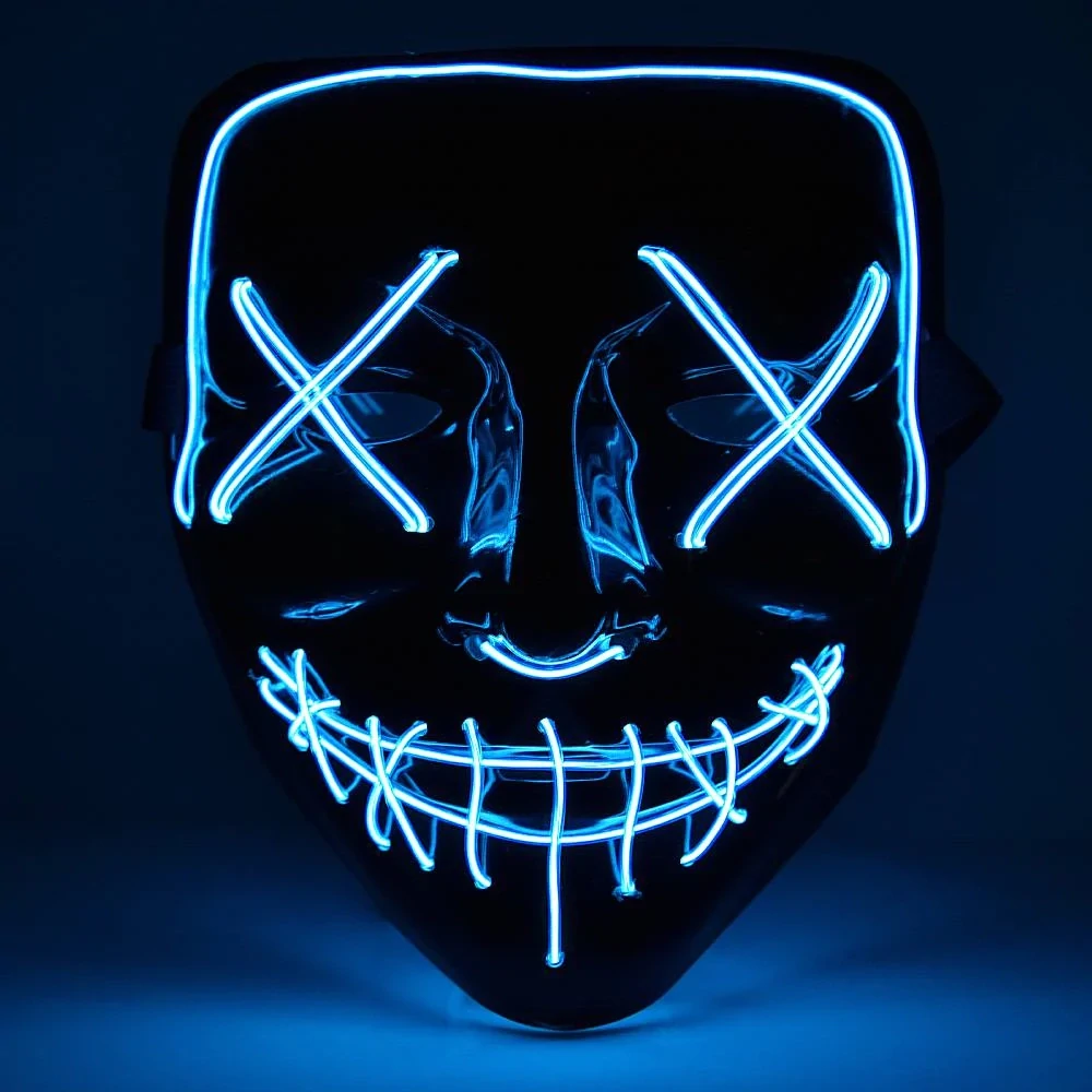 Light up  the Purge Mask Blue