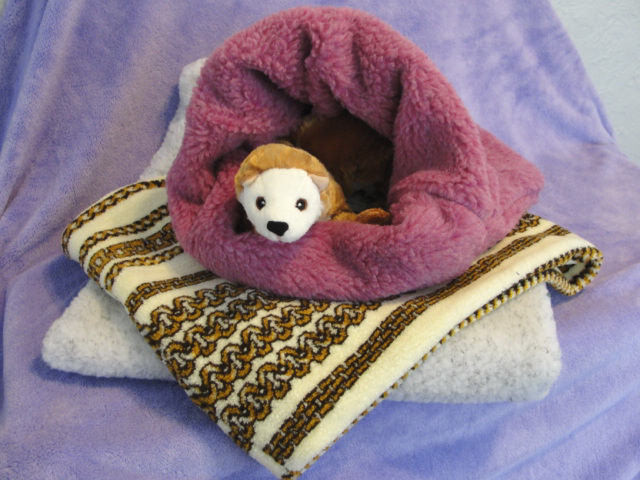 Ferret Berber Faux Fur Plush Sleep Sack