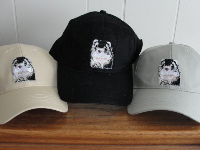 Embroidered Ferret Baseball Hat Cap