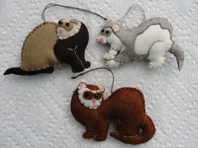 Ferret Ornaments