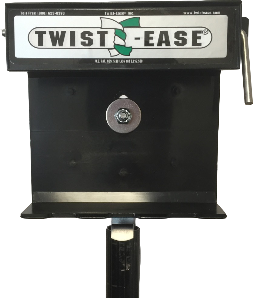 Twist-Ease 4&quot; Dispenser with Straight Pole, Color: Black (#25016)