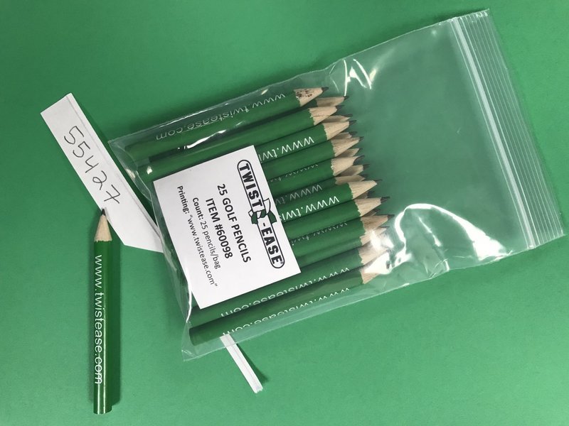 Golf Pencils, 25 Count Bag