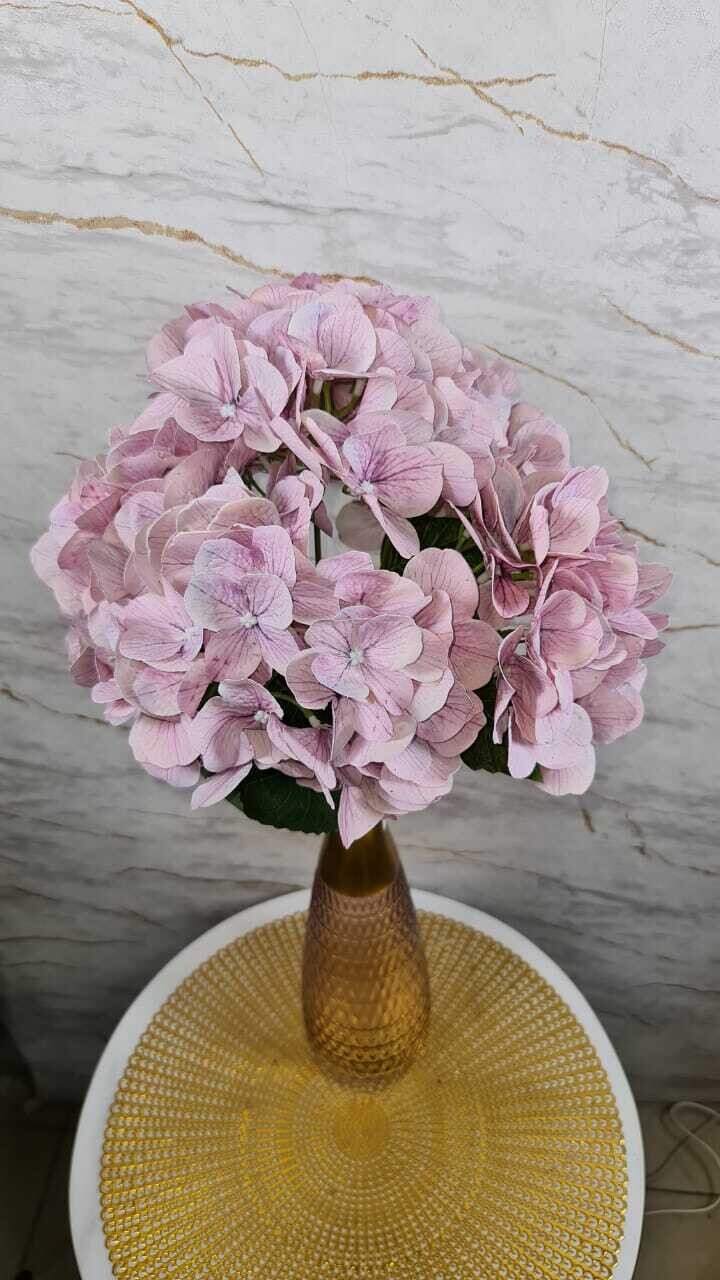 3D HYDRANGEA BUNCH LIGHT PURPLE COLOR