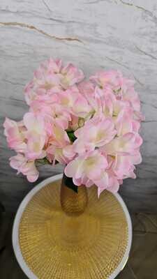 REAL TOUCH HYDRANGEA LIGHT PINK BUNCH