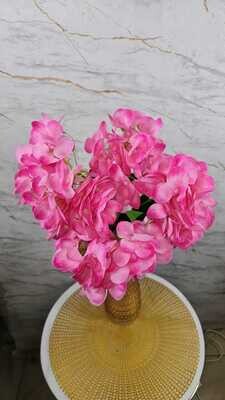 REAL TOUCH HYDRANGEA FUSCHIA BUNCH