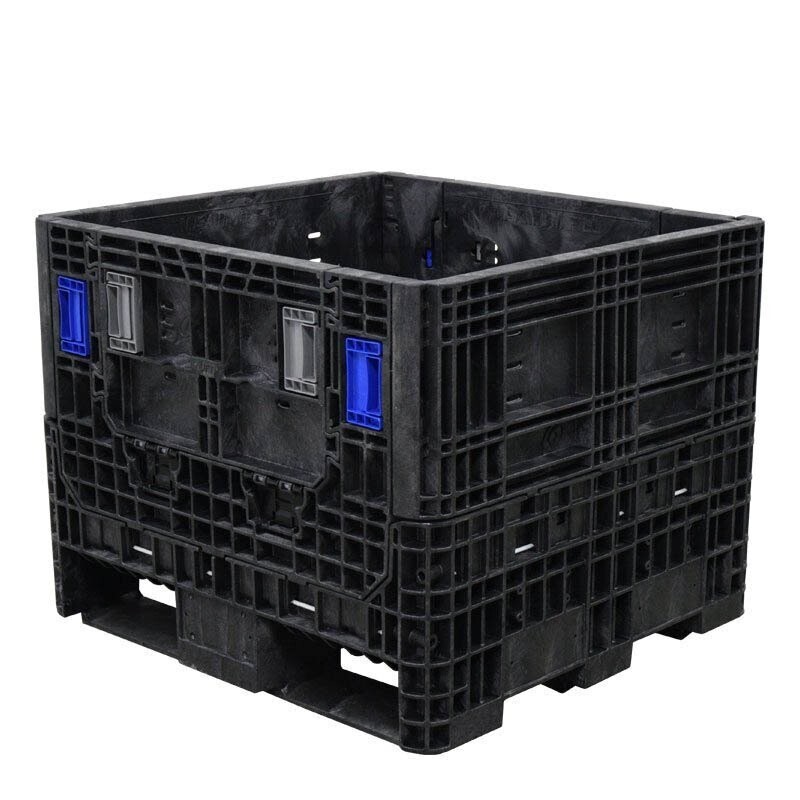 DuraGreen 30" x 32" x 25" Heavy-Duty Collapsible Bulk Container (2 Doors)