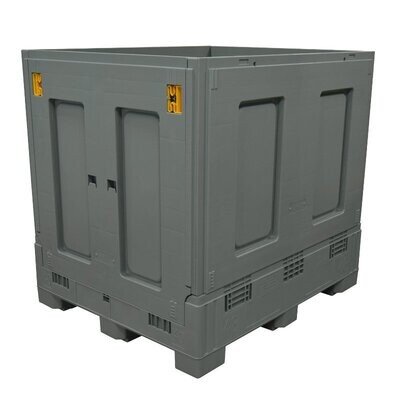 DuraGreen 40" x 48" x 46" Plastic Gaylord with Steel