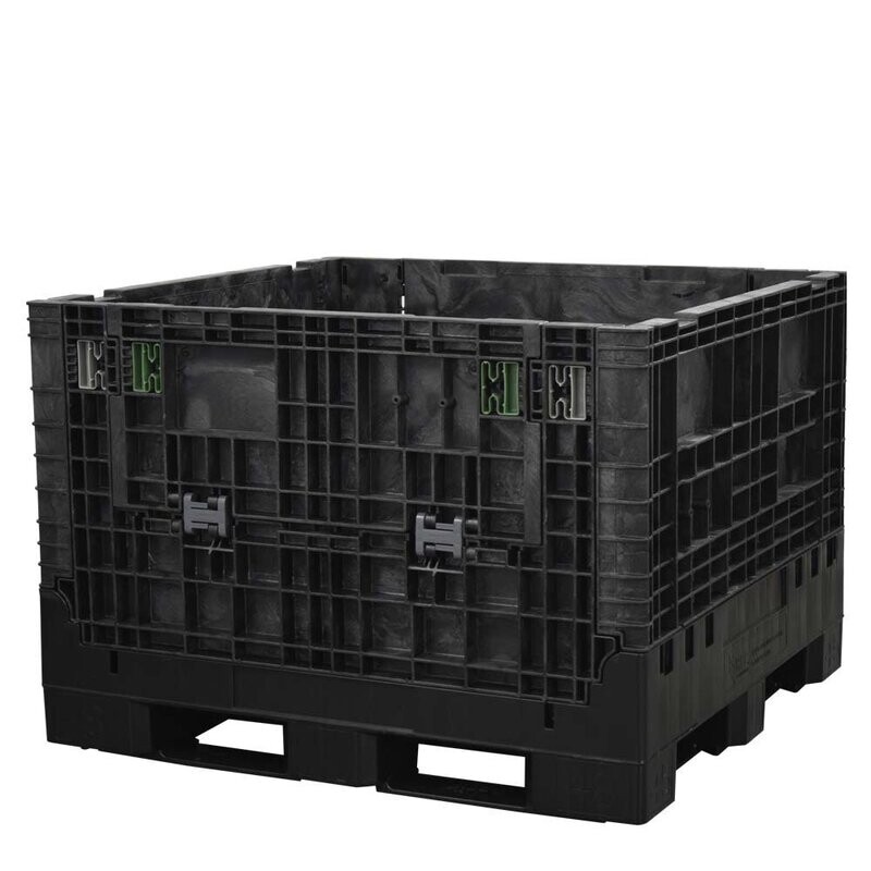 Buckhorn 45" x 48" x 34" Solid Floor Collapsible Bulk Container (2 Doors)