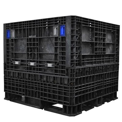 DuraGreen 45" x 48" x  42" Heavy-Duty Collapsible Bulk Container (2 Doors)