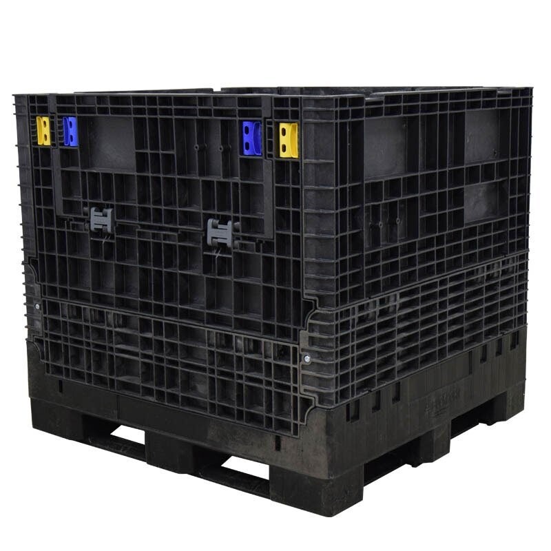 DuraGreen 45" x 48" x 44" Extra-Duty Collapsible Bulk Container (2 Doors)