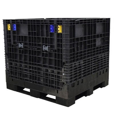 DuraGreen 45" x 48" x 44" Extra-Duty Collapsible Bulk Container (2 Doors)