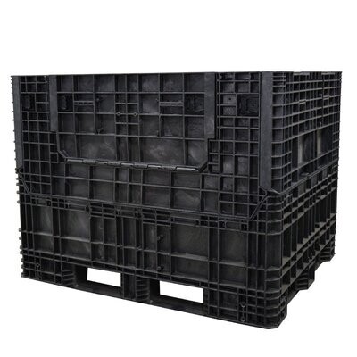 DuraGreen 70" x 48" x 44" Extended-Length Collapsible Bulk Container (4 Doors)