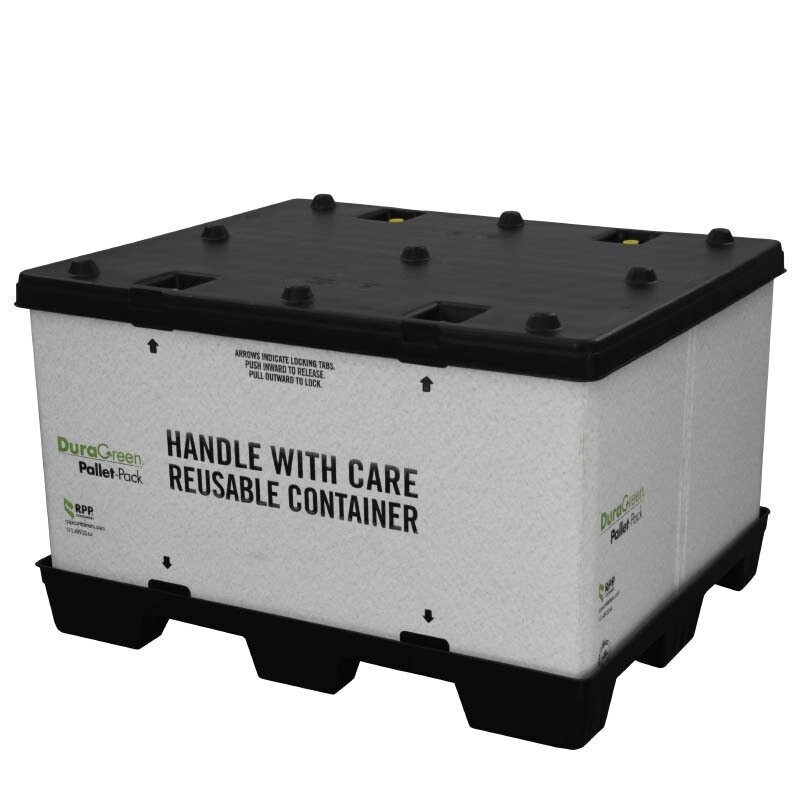 DuraGreen 40" x 48" x 30" Pallet Pack Container