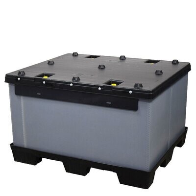 Contenedor caja-palet todo en uno de 40" x 48" x 30" DuraGreen