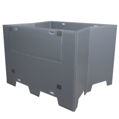 Pared de plástico para contenedor caja-palet de 45" x 48" x 45" DuraGreen (1 puerta)