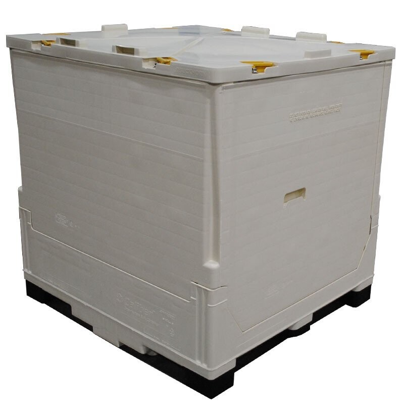DuraGreen 45" x 48" x 48" 315 Gallon Collapsible IBC Tote (Top Discharge)
