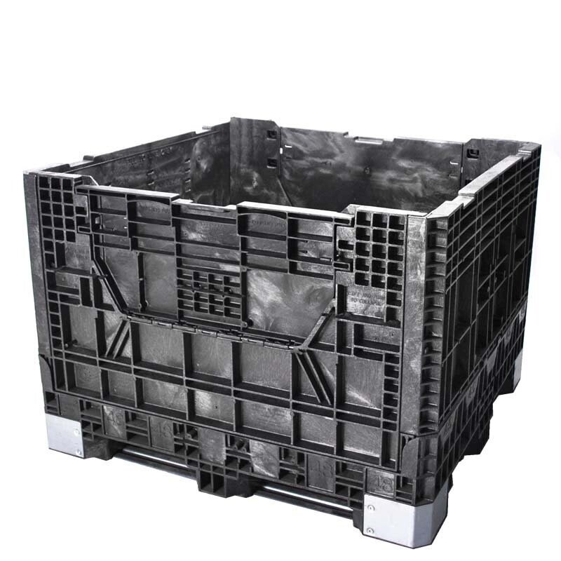 45 x 48 x 34 Plastic Collapsible Bulk Container Ropak, Arca, Buckhorn, Orbis 