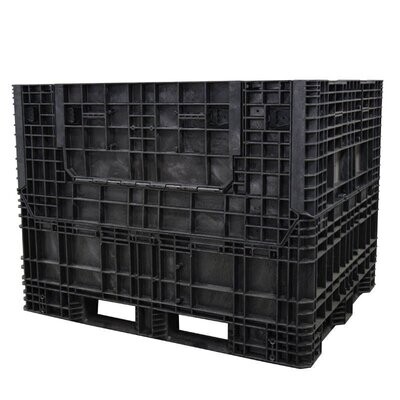Buckhorn 57" x 48" x 44" Extended Length Collapsible Bulk Container (4 Doors)