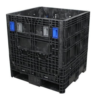 Ropak 30" x 32" x 34" Heavy-Duty Collapsible Bulk Container (2 Doors)