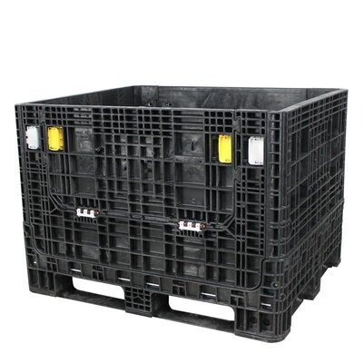 Ropak 40" x 48" x 34" Heavy-Duty Collapsible Bulk Container (2 Doors)