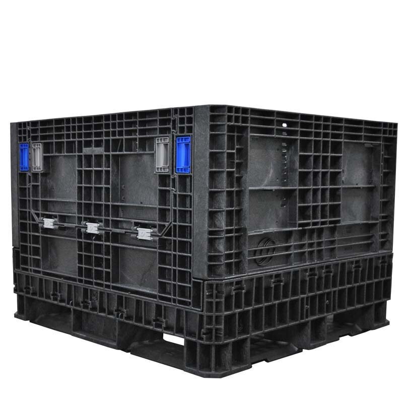 Ropak 45" x 48" x 34" Heavy-Duty Collapsible Bulk Container (2 Doors)