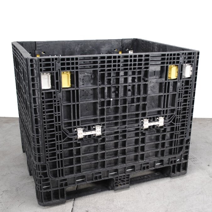 Refurbished 40" x 48" x 50" Used Collapsible Bulk Container (2 Doors)