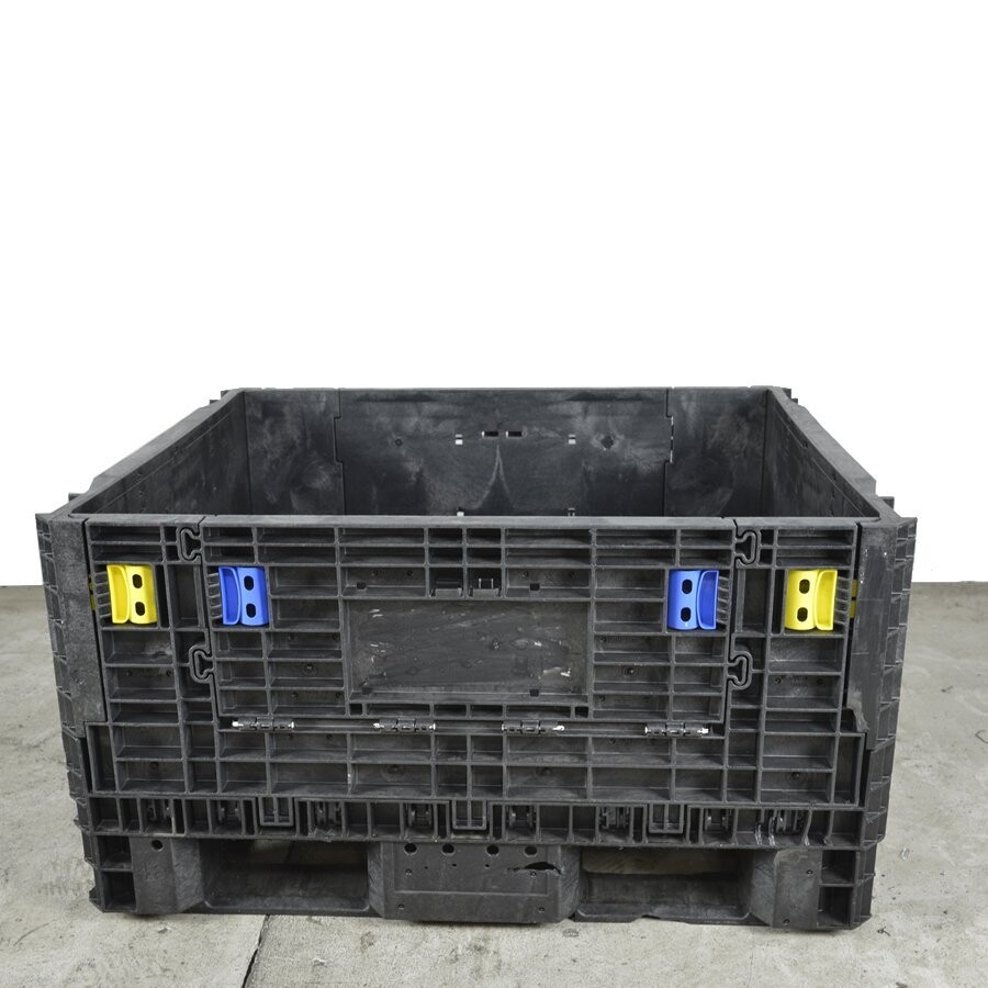 Refurbished 45" x 48" x 25" Used Collapsible Bulk Container (2 Doors)