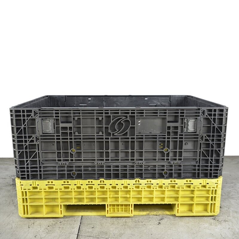 Refurbished 64" x 48" x 34" Used Collapsible Bulk Container (2 Doors)