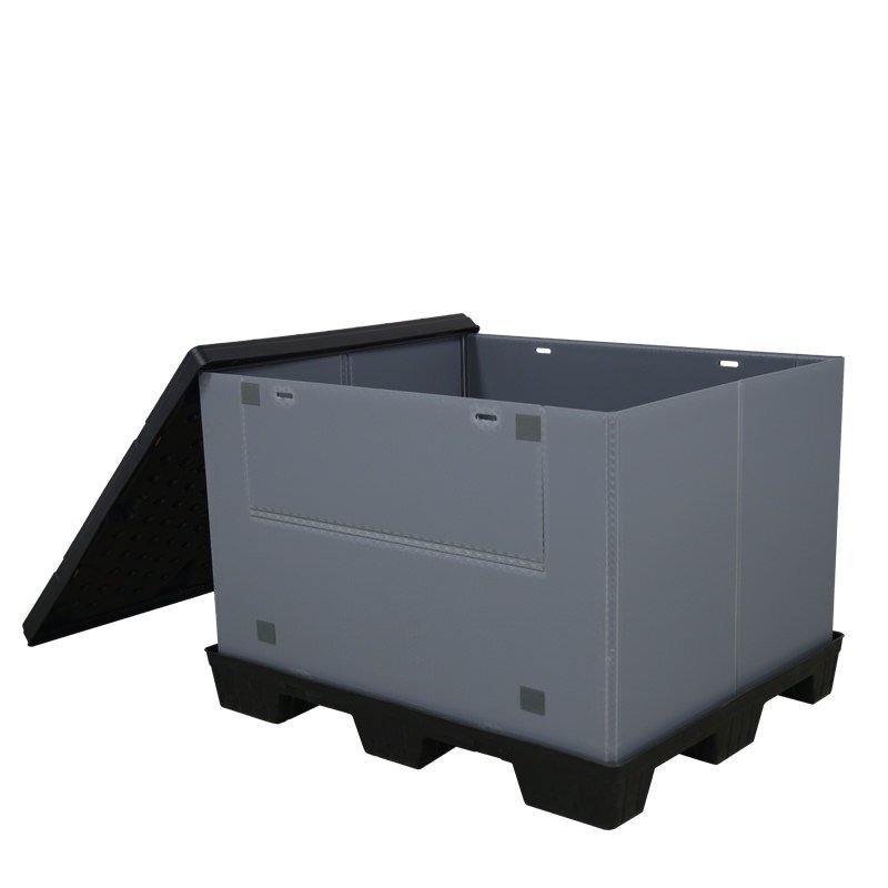 Uni-Pak 45 x 48 x 34 Plastic Pallet Pack Container (1 Door)