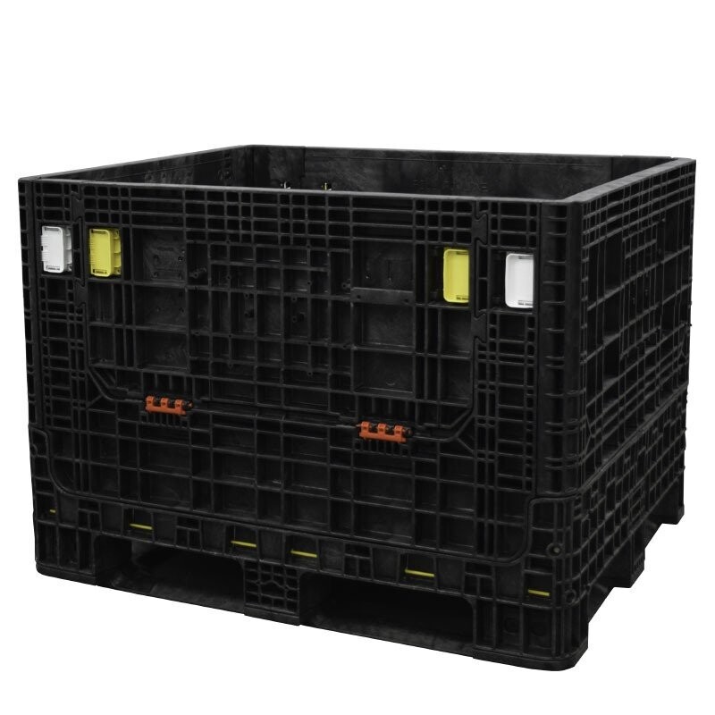 DuraGreen 40" x 48" x 34" Heavy-Duty Collapsible Bulk Container (2 Doors)