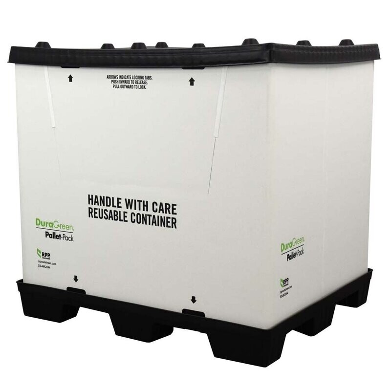 DuraGreen 40" x 48" x 45" Pallet Pack Container (No Drop)
