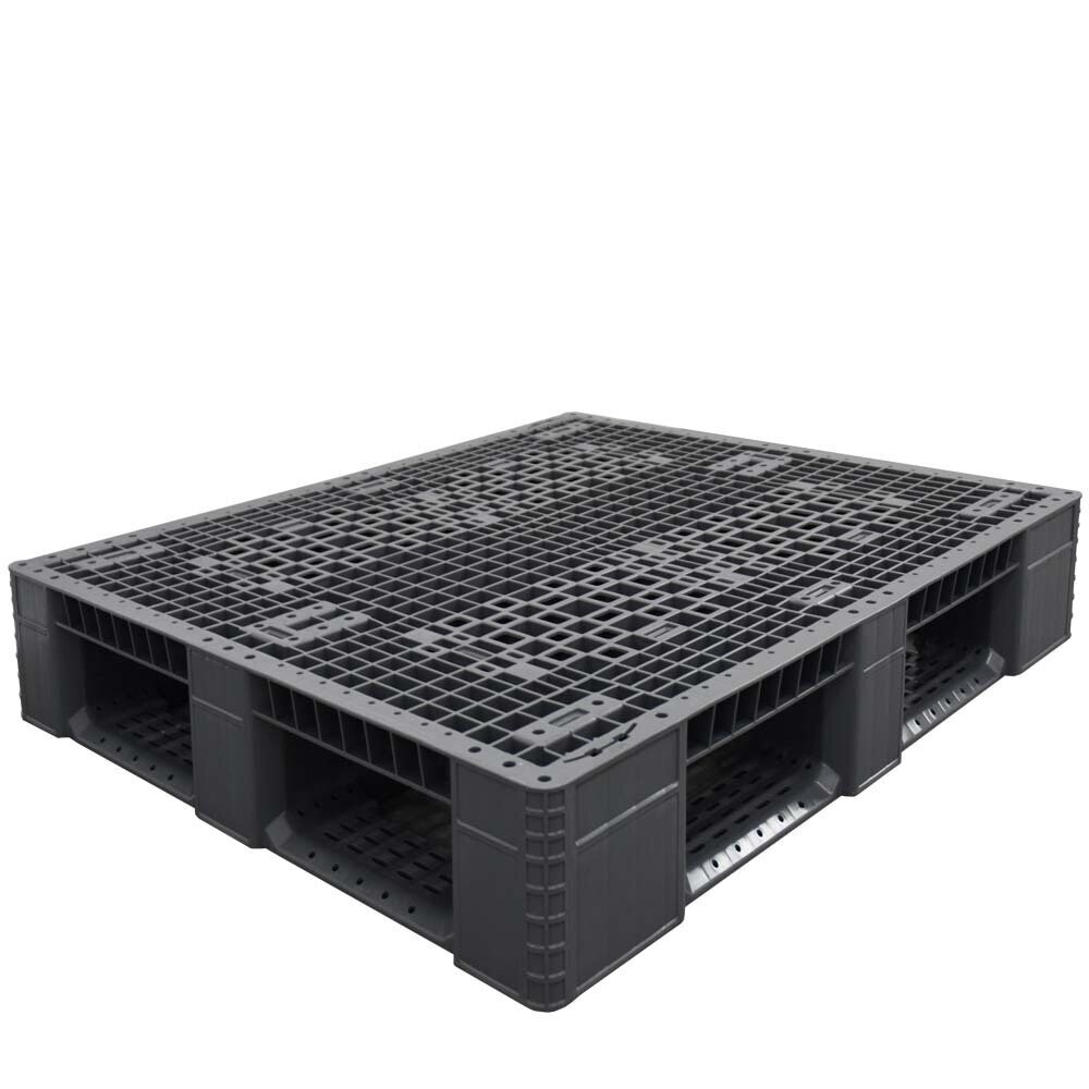 48x40 in Blue Rackable Plastic Pallet w/ Steel, PLPR-4840-ST