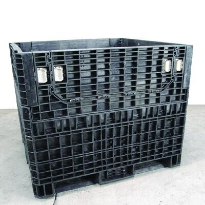 Refurbished 45" x 48" x 39" Used Collapsible Bulk Container (2 Doors)