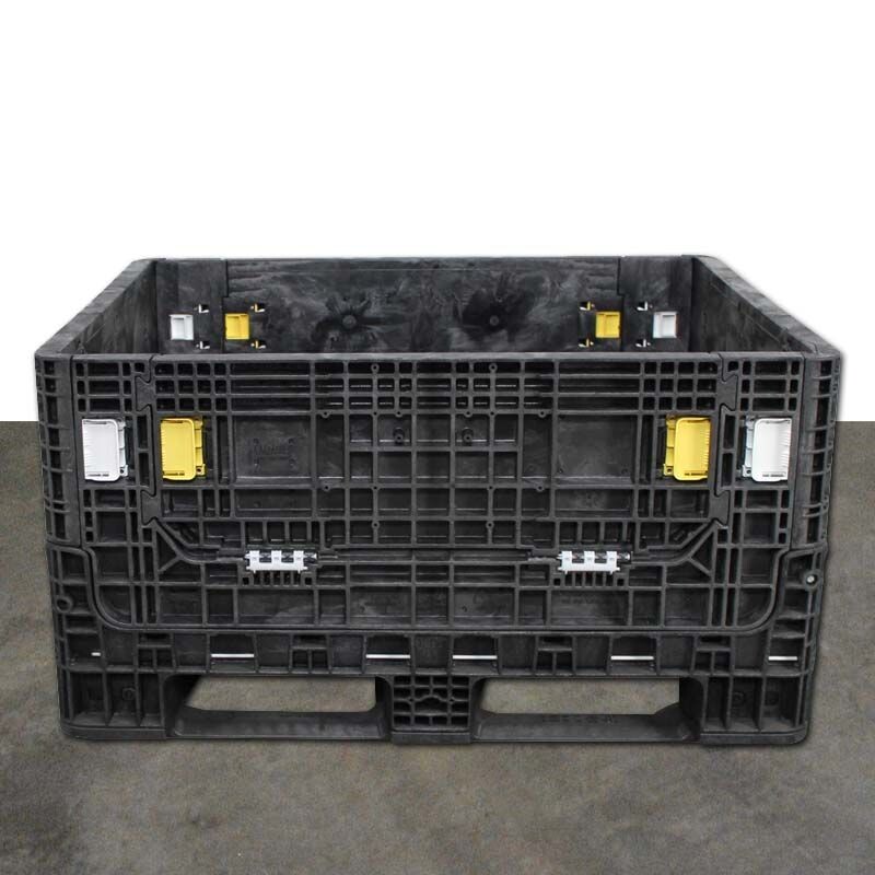 Contenedor bulk plegable usado reacondicionado de 40" x 48" x 25" (2 puertas)