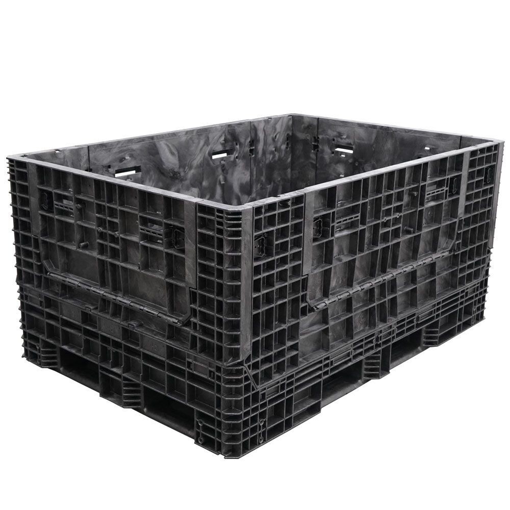 DuraGreen 70" x 48" x 34" Extended-Length Collapsible Bulk Container (4 Doors)
